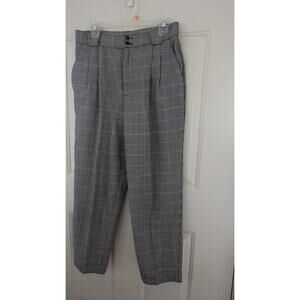 Vintage Checkered Print Dress Pants by Fundamental Things Petites, Size 14, Y2K